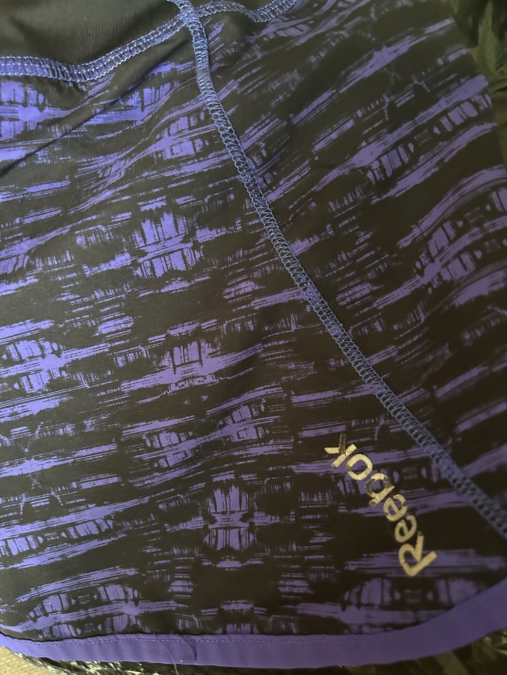 Reebok Black and Purple short  purple and black